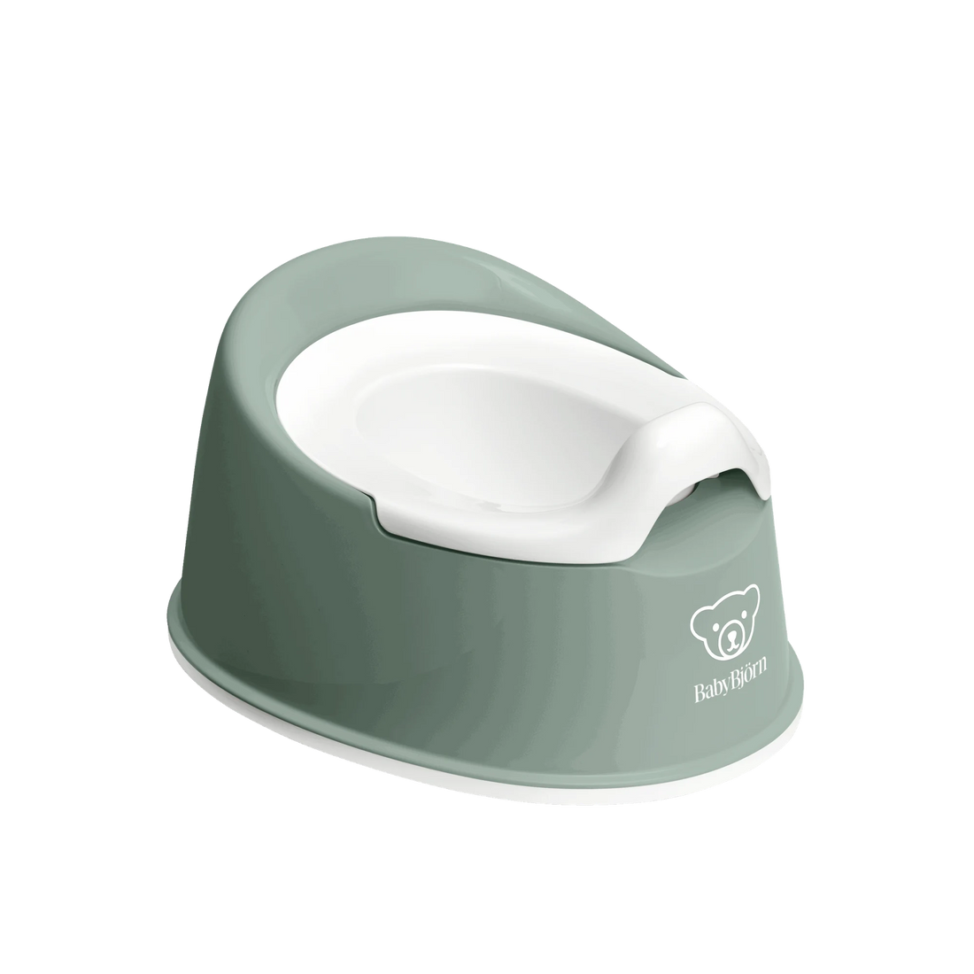 BabyBjörn Smart Potty — Deep Green/White full product view
