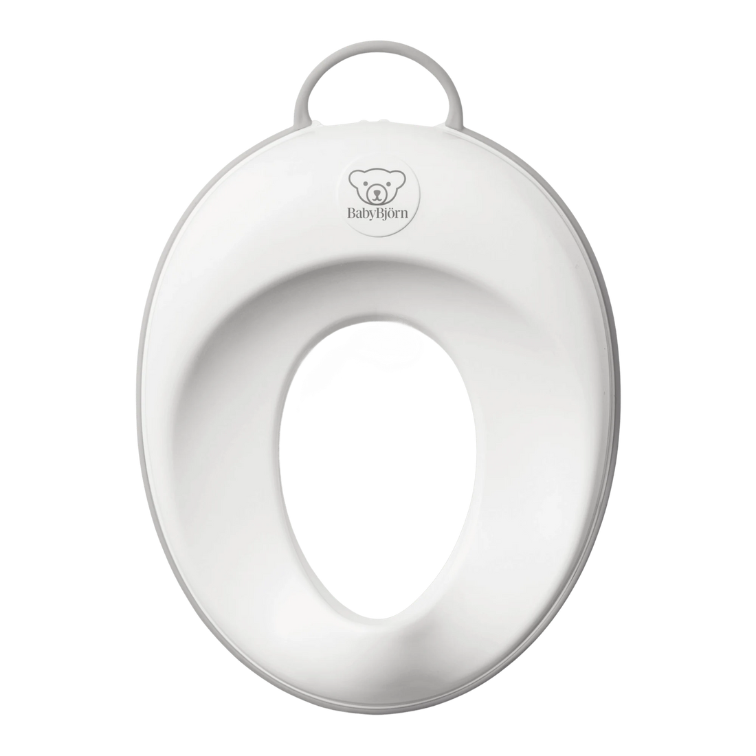 BabyBjörn Toilet Training Seat — White/Gray full product view