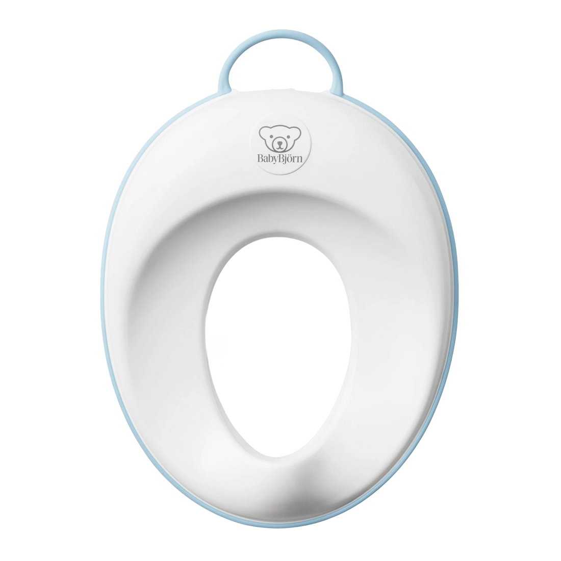 BabyBjörn Toilet Training Seat — White/Turquoise full product view