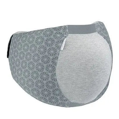 Babymoov Dream Belt Pregnancy Belt Sleep Solution in gray geometric fabric laid flat for sleep support