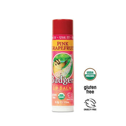 Badger Organic Pink Grapefruit Lip Balm 4.2G