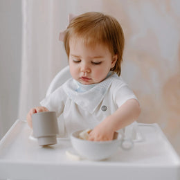Nest Designs Bamboo Muslin Bandana Bib Fluffy Puffs