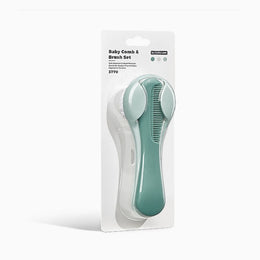 Bc Babycare Baby Comb & Brush Set Green