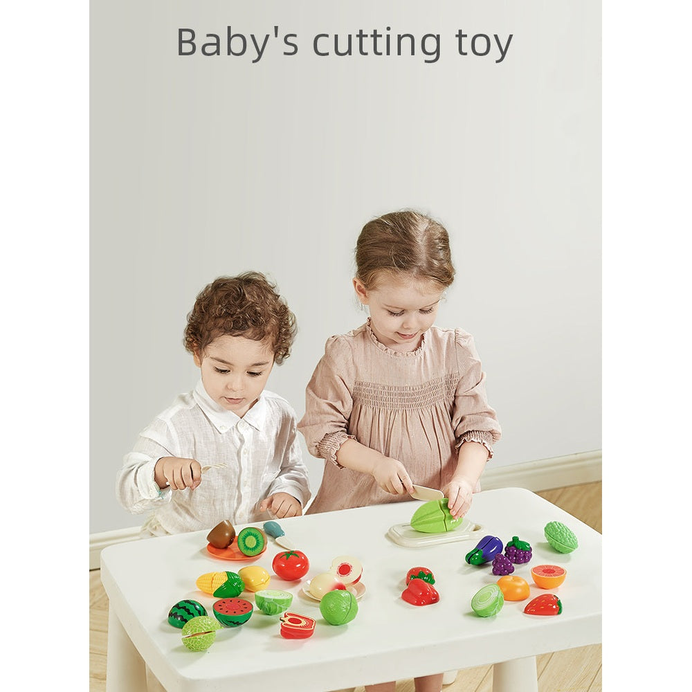BC Babycare Little Cooker fruit and veg toy set with 39 colorful pieces for toddlers