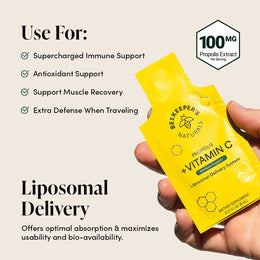 Beekeeper's Naturals Propolis + Vitamin C Liposomal 12 ct
