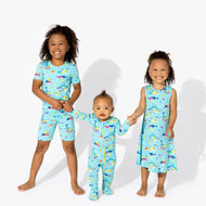 Bellabu Bear Bamboo Convertible Footie Baby Shark