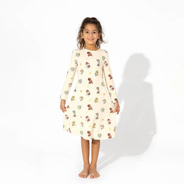 Bellabu Bear Bamboo Girls' Long Sleeve Dress Paw Patrol