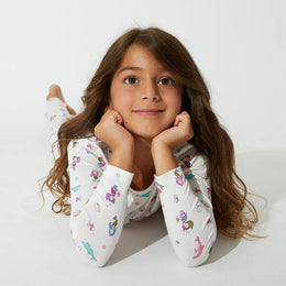 Bellabu Bear Bamboo Kids Pajamas Mermaid