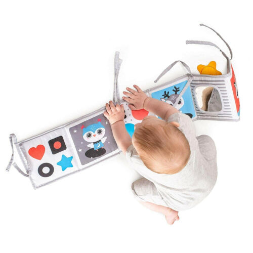 Benbat Double-Sided Baby Book activity toy with colorful animal panels and soft handles