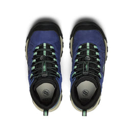 Keen Big Kids' Targhee Iv Waterproof Hiking Boot Blue Hemlock