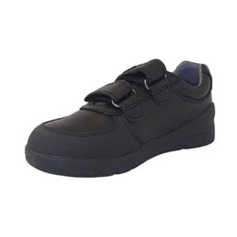 Biomecanics Black Double Velcro School Shoes