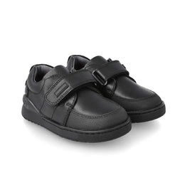 Biomecanics Black Napa Velcro School Shoes