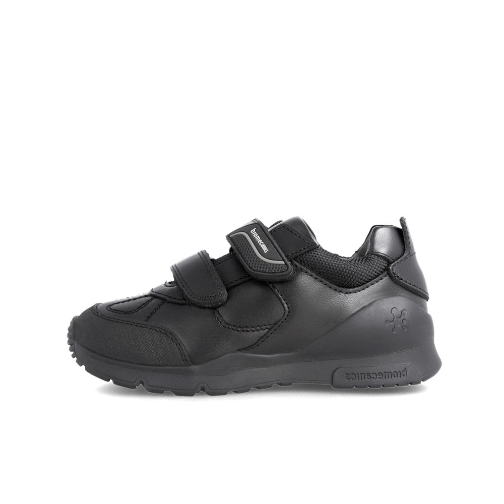 Biomecanics Black Napa Velcro Super Soft Action sneaker for toddlers with cushioned sole