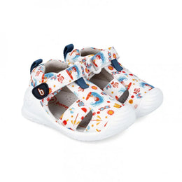 Biomecanics Canvas Sandals Blanco