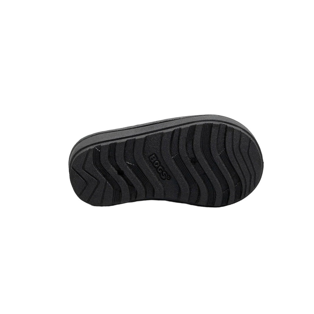 BOGS Baby Snow Shell Boots, black, durable rubber outsole with tread and logo visible