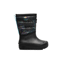 Bogs Snow Boots Shell Zip Metallic Stripes