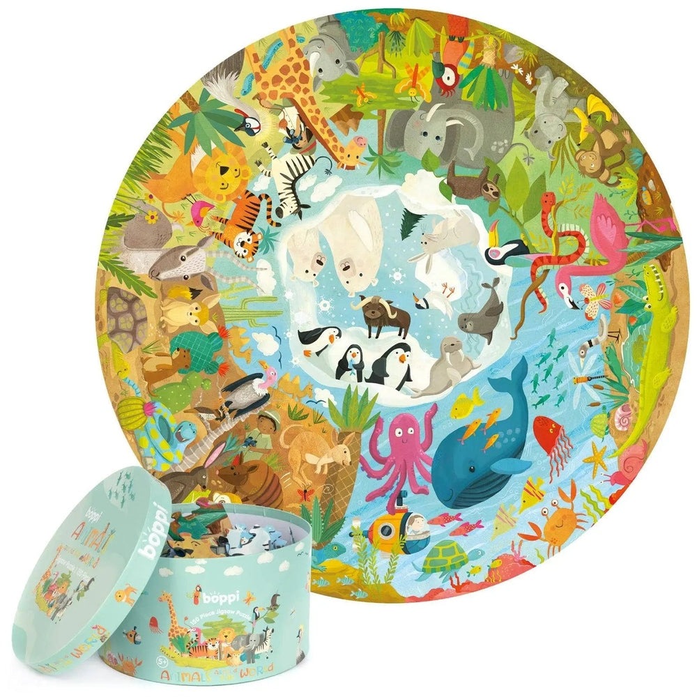 Boppi 150 Piece Kids Round Jigsaw Puzzle