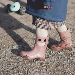 Boxbo Wistiti Fleece Lined Rainboots Glitter Pink