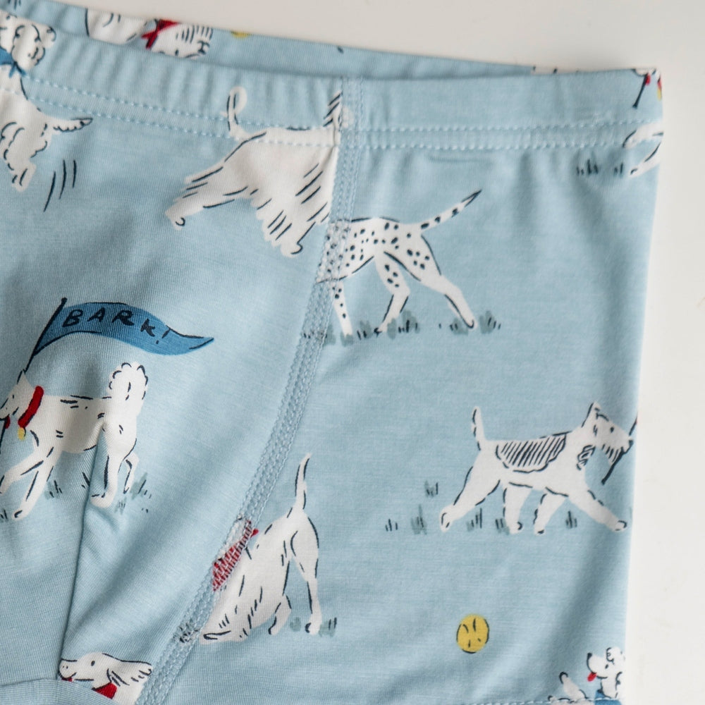 NEST DESIGNS Nest Designs Bamboo Boys Boxer Briefs Underwear 2 Pack Puppy Park/Fluffy Puffs Elastic waistband with functional pocket img 3/5