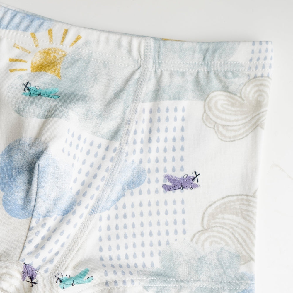 Nest Designs Bamboo Boys Boxer Briefs Underwear 2 Pack Puppy Park/Fluffy Puffs, product view 5