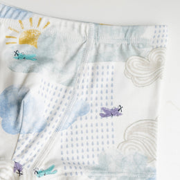 Nest Designs Bamboo Boys Boxer Briefs Underwear 2 Pack Puppy Park/Fluffy Puffs