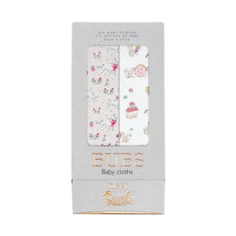 Nest Designs Bamboo Cotton Muslin Bubs Baby Washcloth Set (6-Pack)