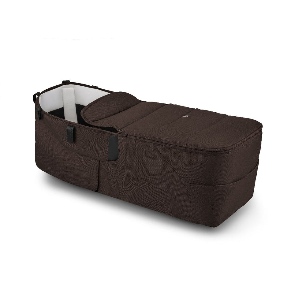 Bugaboo Donkey 6 Twin Bassinet in Brown with White Interior
