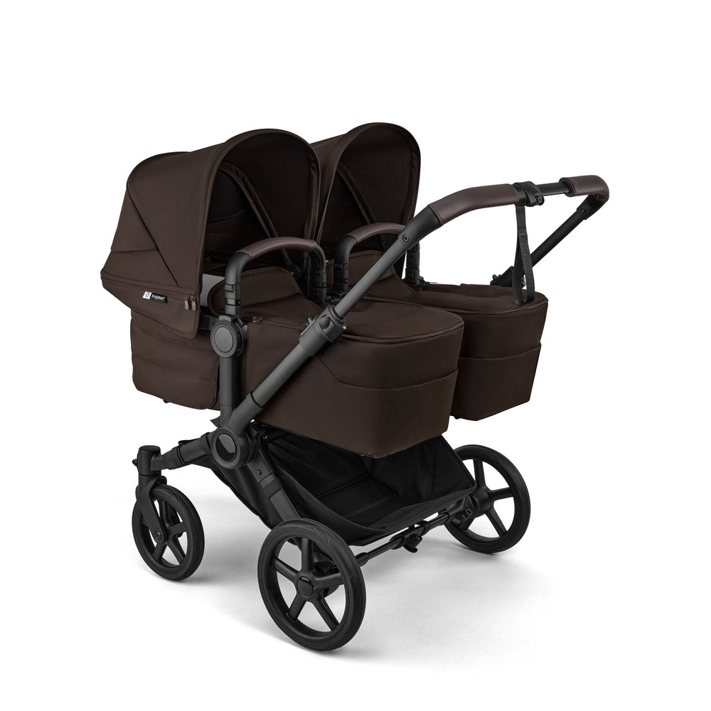 Bugaboo Donkey 6 Mono Stroller in Brown with twin-seat configuration