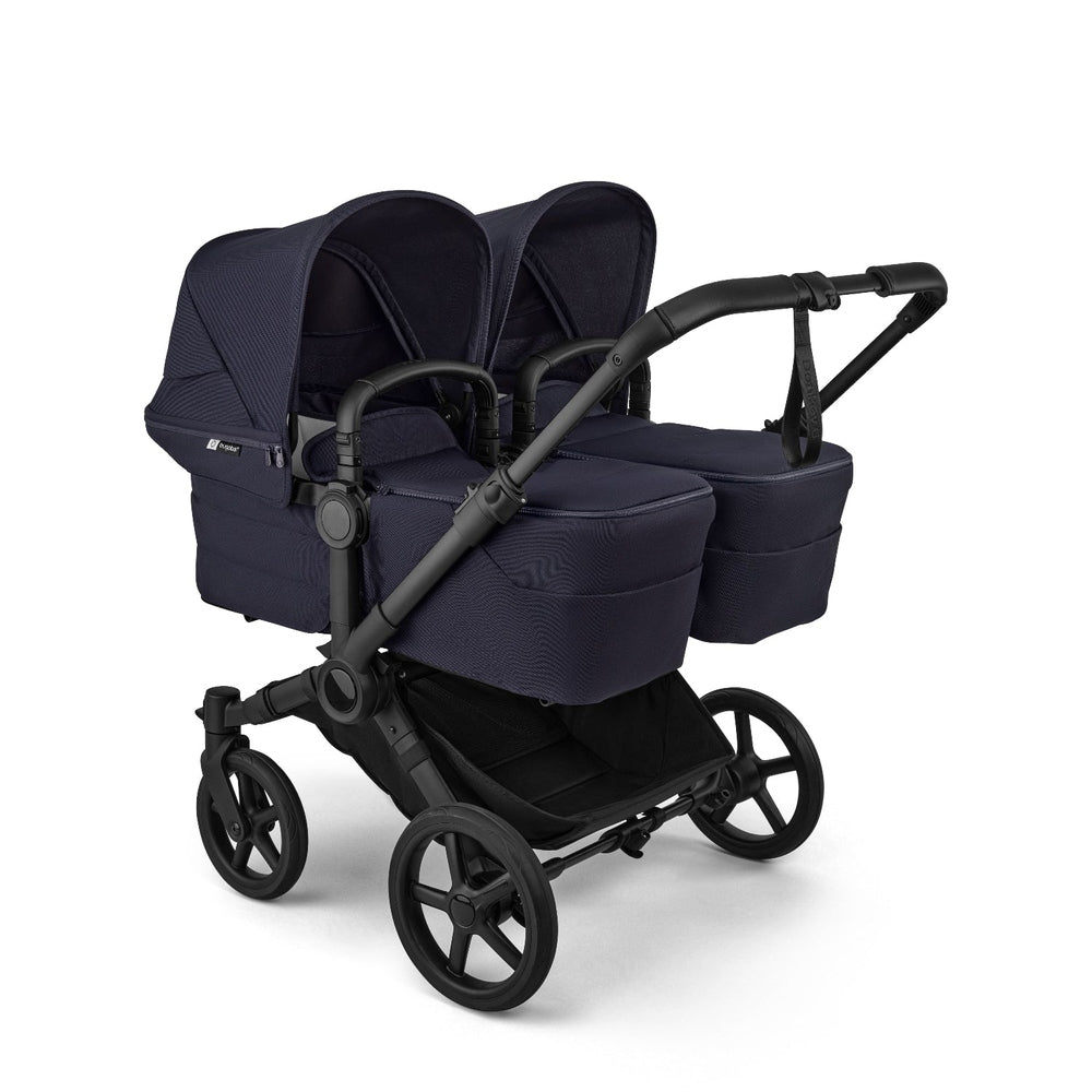Bugaboo Donkey6 Mono Stroller in Deep Indigo with  Canopies and twin seat modules