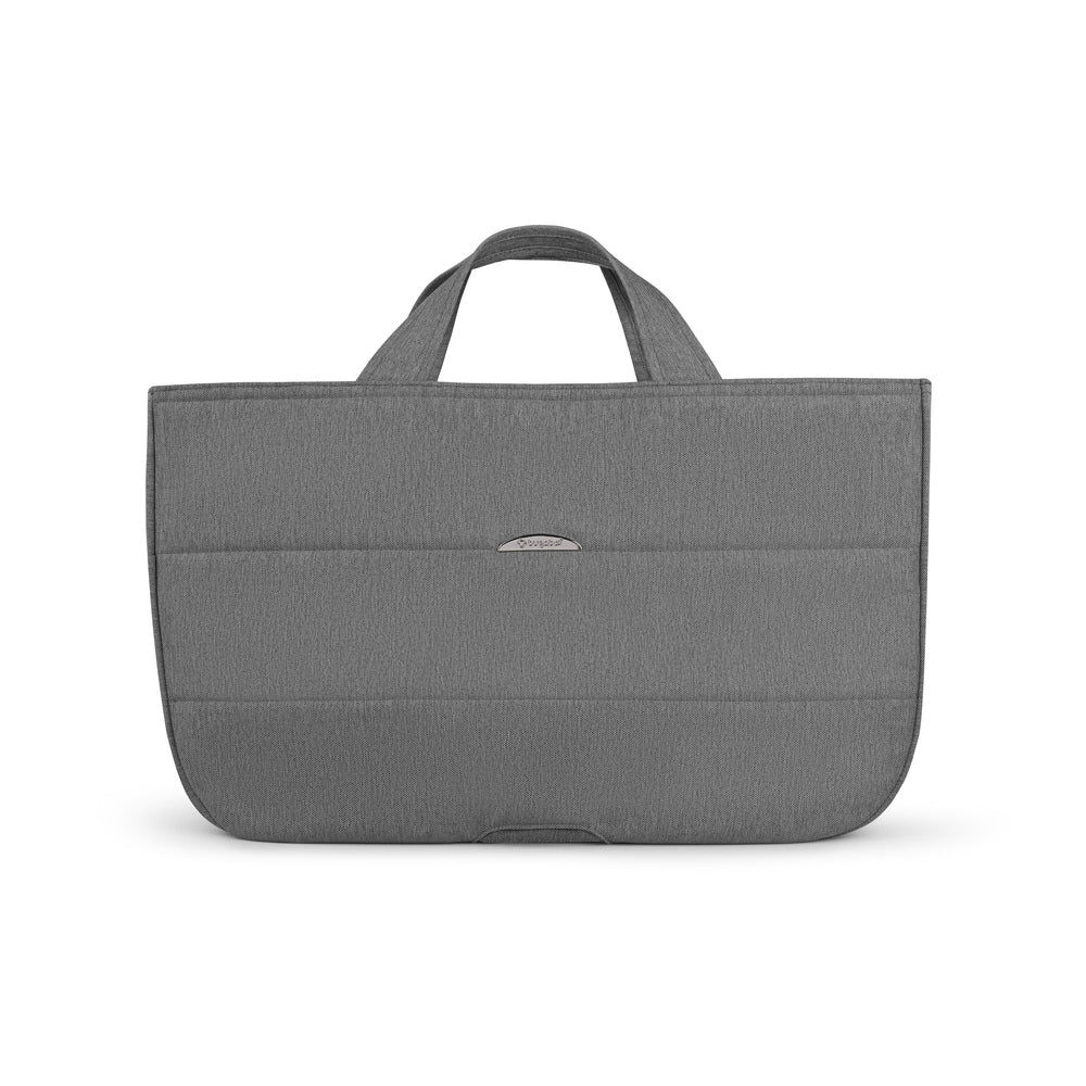 Bugaboo Donkey 6 Mono Stroller Complete bag in gray fabric with top handles and logo badge.
