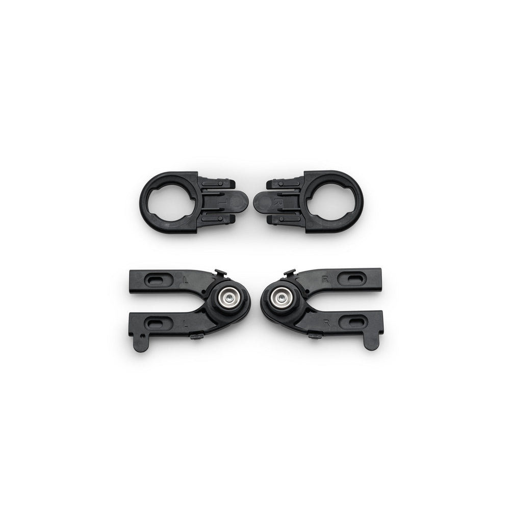 Bugaboo Dragonfly canopy clips set of 2 in black plastic, stroller accessory
