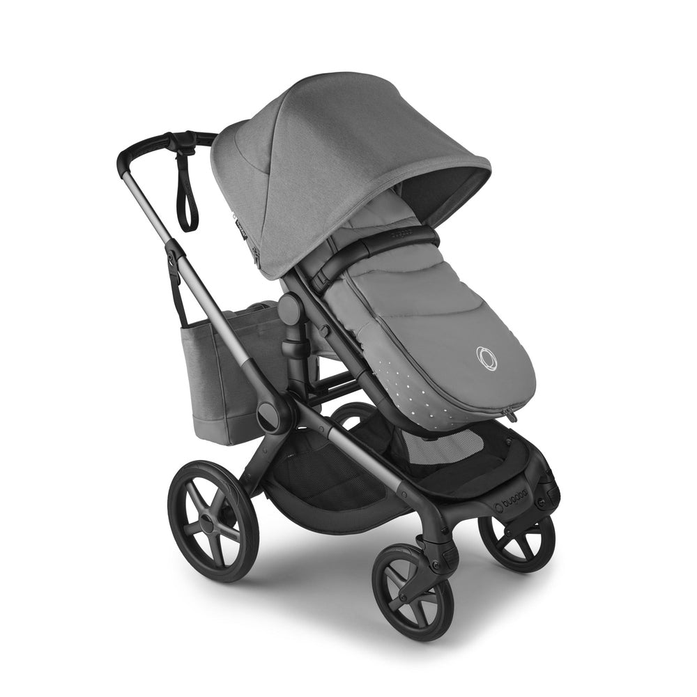 Bugaboo Footmuff Stroller Accessory in Grey with dotted detailing