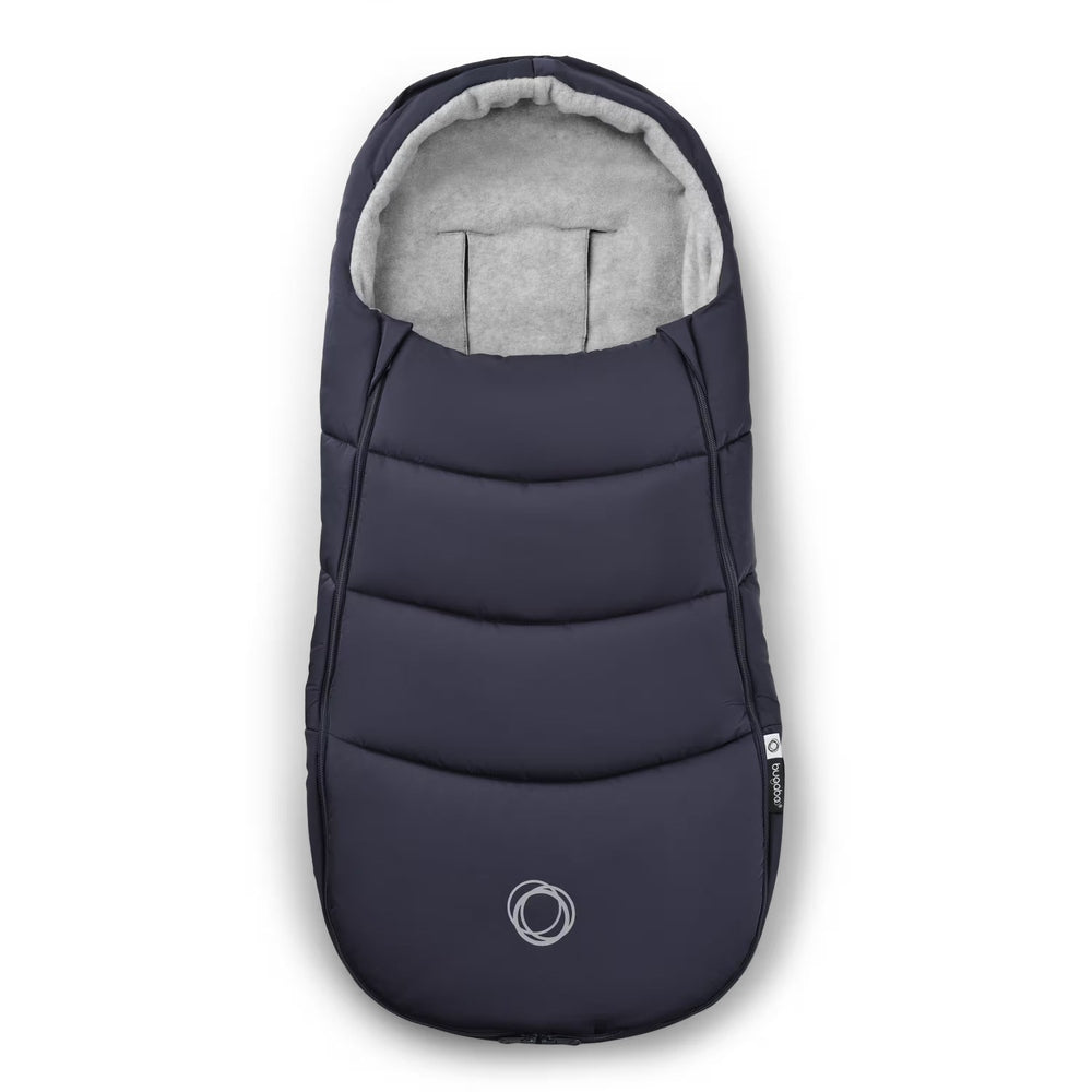 Bugaboo Footmuff Stroller Accessory in Navy with Grey fleece lining
