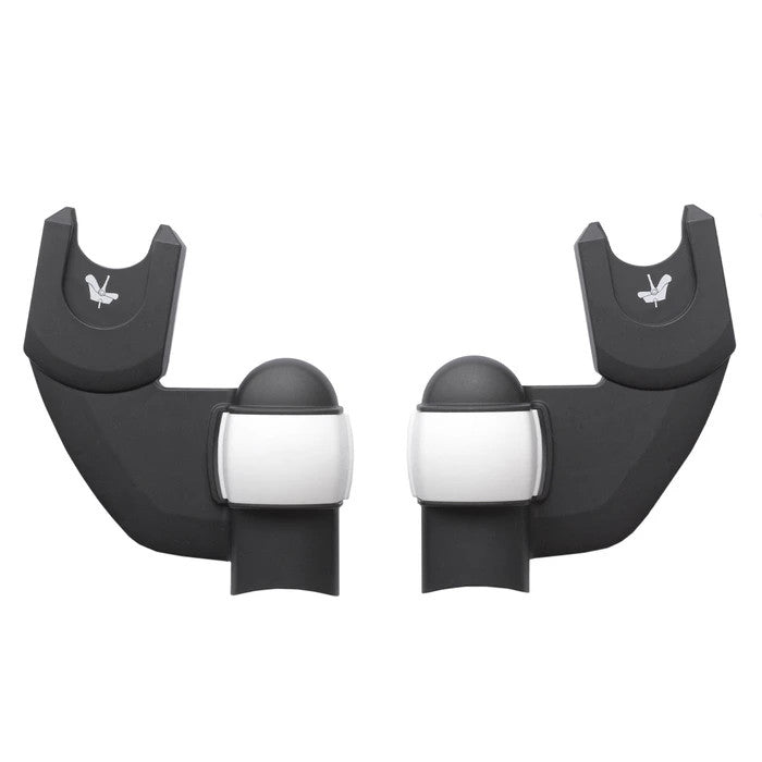 Bugaboo Fox/Lynx Maxi-Cosi car seat adapters (2) in black with white accents