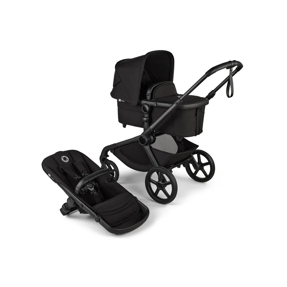Bugaboo Kangaroo complete stroller with bassinet on frame and separate seat attachment