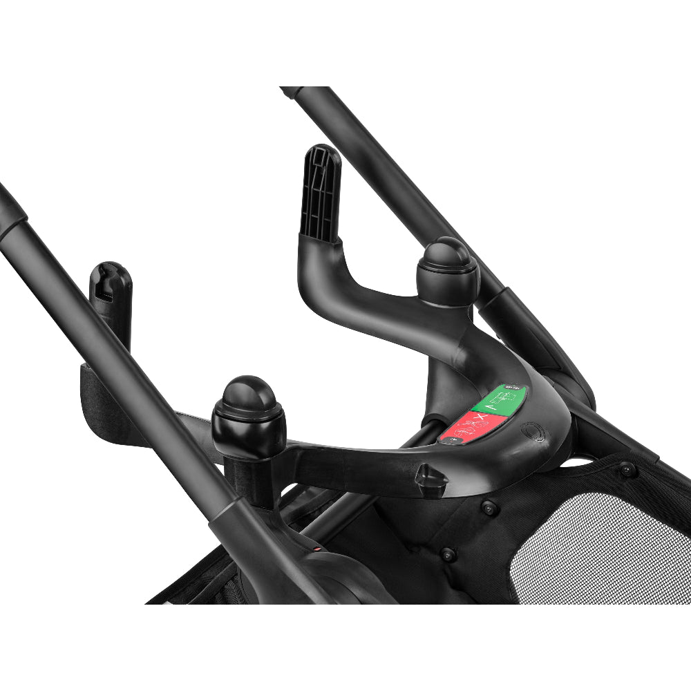 Bugaboo Kangaroo Upper Newborn Adapter for strollers, black mounting arms with status panel