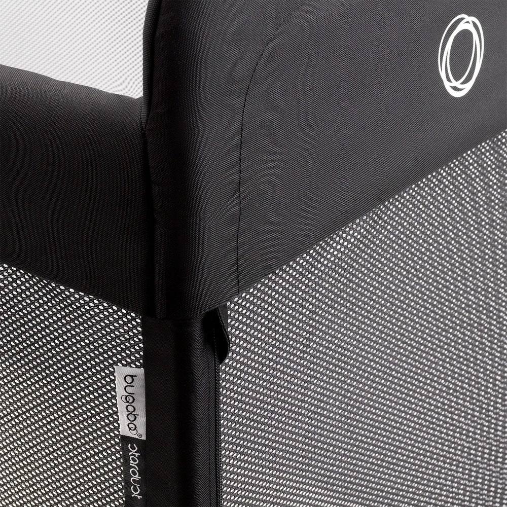 Bugaboo Stardust black play yard mesh side detail