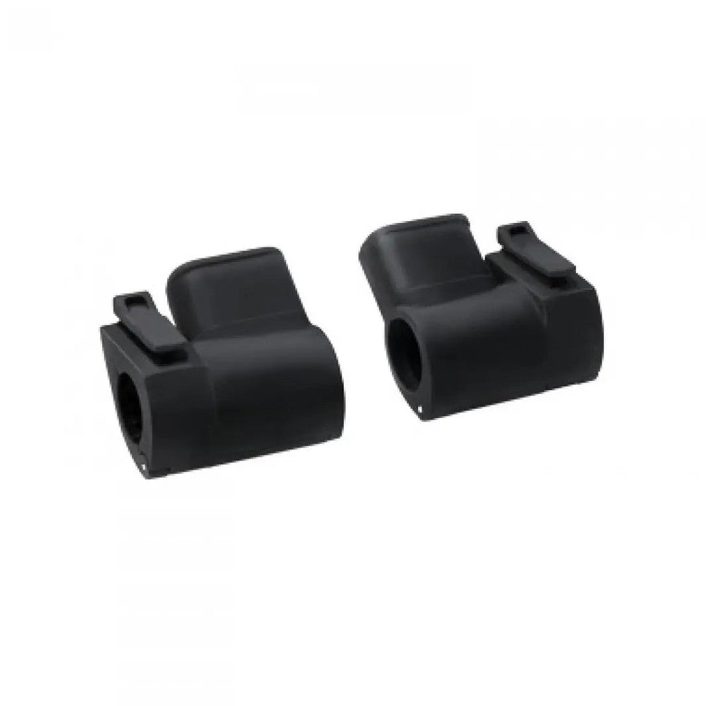 BUGABOO Wheeled Board Adapter (2015) pair in black, shown ready to attach to a stroller for a ride-along board.