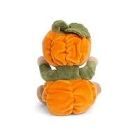 Bukowski Bears Ziggy Pumpkin stuffed animal; two orange pumpkins with green stems held together as a cuddly, welcoming plush.