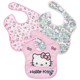 Bumkins Disney Superbib 3pk-Hello Kitty