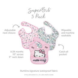 Bumkins Disney Superbib 3pk-Hello Kitty