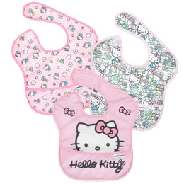 Bumkins Disney Superbib 3pk-Hello Kitty
