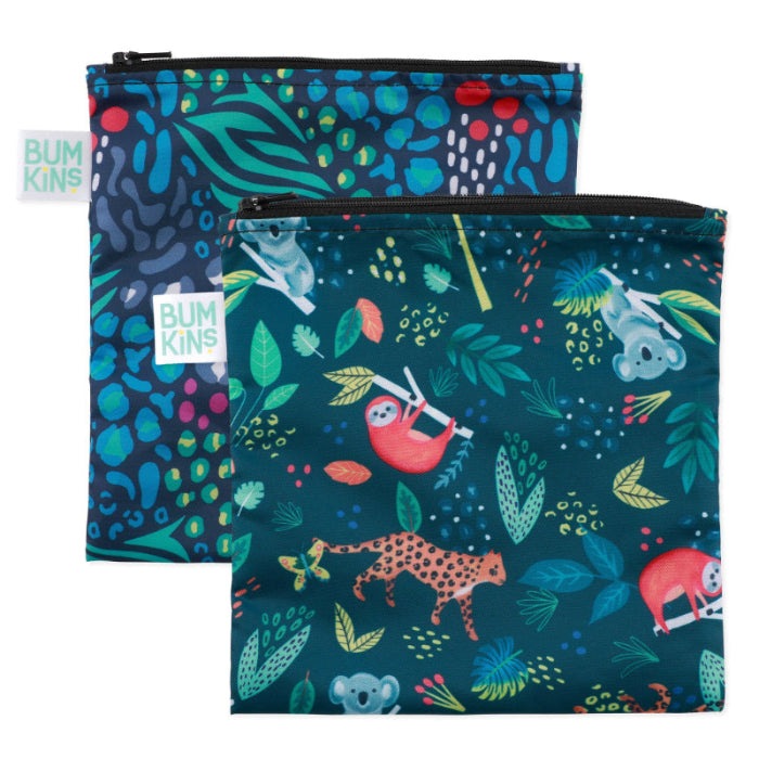 Bumkins Large Snack Bag 2pk All Together Now