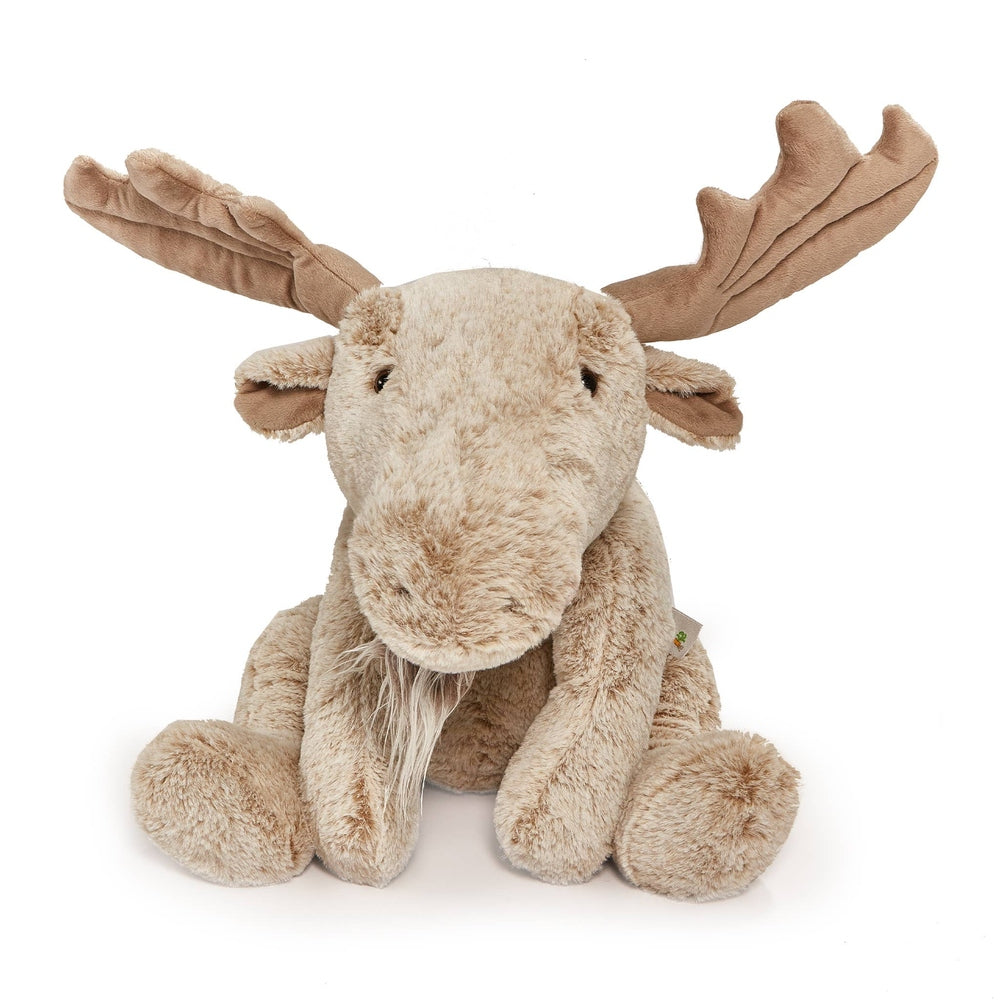 Big Bruce the Moose plush by Bunnies By The Bay, 20-inch beige stuffed animal with soft fur