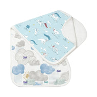 Nest Designs Bamboo Cotton Muslin Burp n' Bib 2-Pack