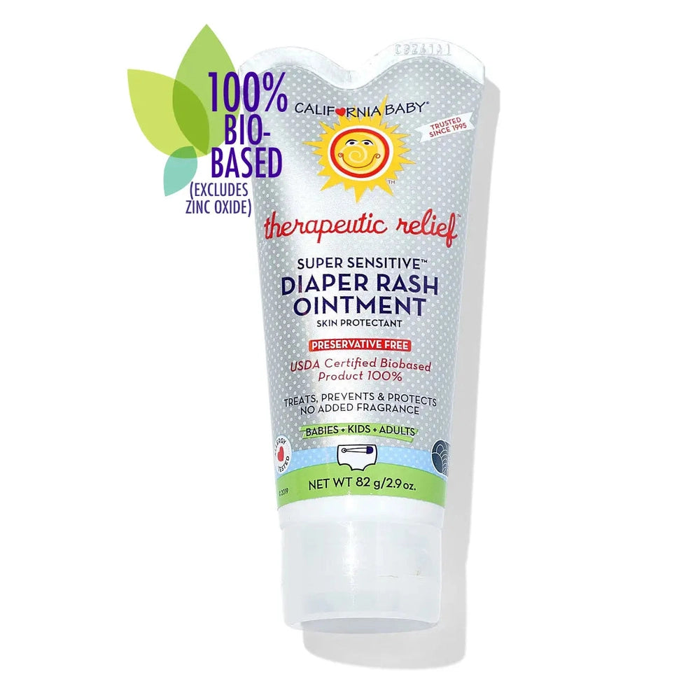 CALIFORNIA BABY California Baby Super Sensitive Diaper Rash Ointment (No Fragrance) 2.9oz/82g tube with flip cap, 100% bio-based and img 1/5