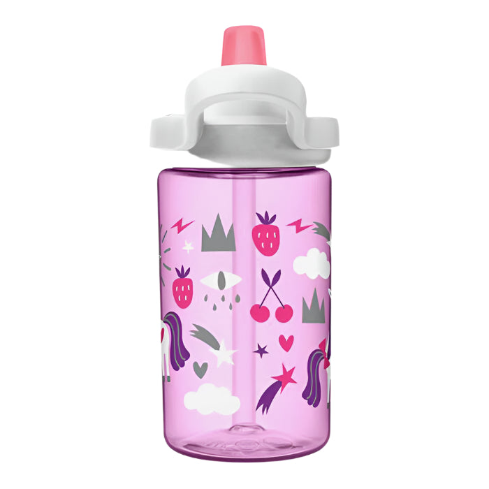 CamelBak Eddy Kids Bottle 400 ml unicorn party pink BPA-free plastic water bottle
