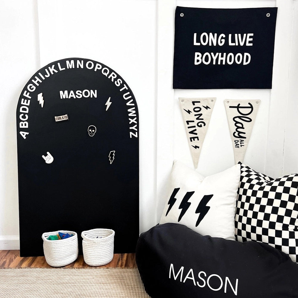 Cherrypick Canvas Pennant Flag - Kids Decor, product view 4