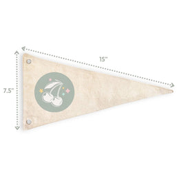 Cherrypick Canvas Pennant Flag - Kids Decor