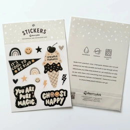 Cherrypick Kindness Waterproof Sticker Sheet